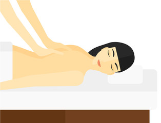 Poster - Woman recieving massage.