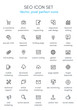 © hazaluzuner - Search engine optimization theme line icon set