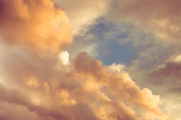Wall Mural - beautiful clouds at winter