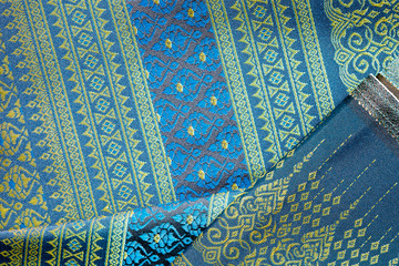 Thai silk fabric pattern