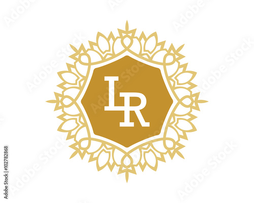 Lr Initial Royal Letter Logo Buy This Stock Vector And Explore