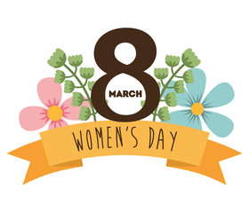 Wall Mural - happy womens day design 