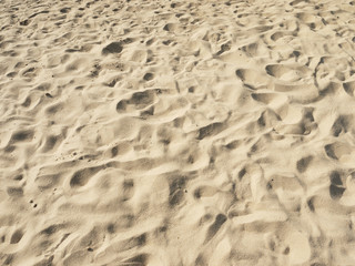 Poster - closeup of sand pattern of a beach in the summer