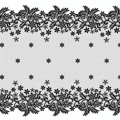 Wall Mural - Floral lace borders