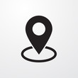 Map pin place marker icon for web