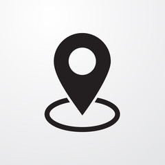map pin place marker icon for web