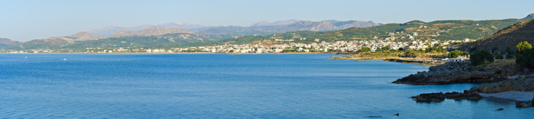 Sticker - kissamos (kastelli) town on crete, greece