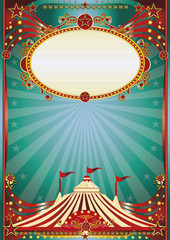 blue and red magic circus background