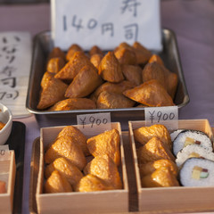 Wall Mural - Traditional asian food market, Japan.