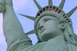 The Statue of Liberty.Blue sky panoramic background with copy space.Statue de la liberté 