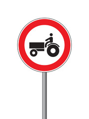 Poster - tractor not allowed