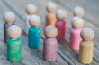 Wooden Peg People Toys