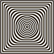 © julyjul - Vector illusion. Black and white optical illusion