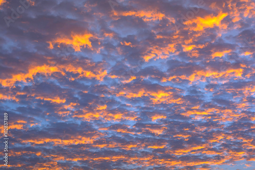 Nowoczesny obraz na płótnie colorful sunset sky
