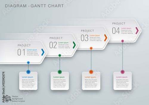 Gantt Chart Vector