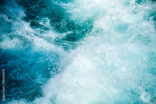 Fotomural White water of Huka falls on the Waikato River, New Zealand