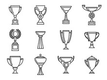 Trophy Icons. Winner Cup