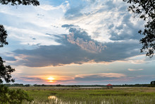 Sunset Over The Marsh
