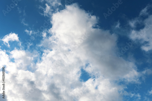 Plakat na zamówienie Beautiful white clouds