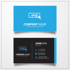 Wall Mural - Domain ORG icon. Business card template