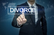© tonefotografia - Businessman hand touching DIVORCE button on virtual screen