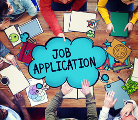 Sticker - Job Application Career Hiring Employment Concept