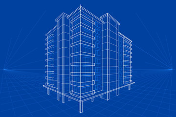 Blueprint of Building