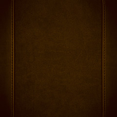 Wall Mural - brown leather background