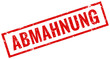 © K.C. - Abmahnung Stempel rot grunge