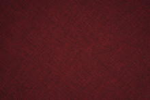 Closeup Detail Of Red Fabric Texture Background.