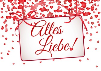 Wall Mural - Alles Liebe