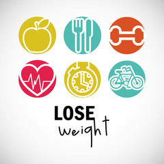 Poster - lose weight design 