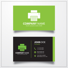 Wall Mural - Printer icon. Business card template