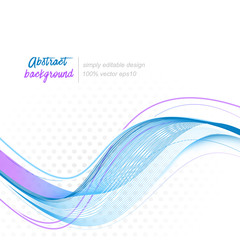 Wall Mural - abstract vector wave background