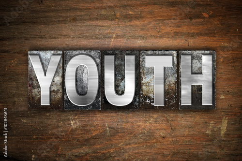 Fotografie, Obraz Youth Concept Metal Letterpress Type