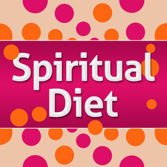 Sticker - Spiritual Diet Pink Orange Dots 