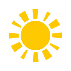 Sticker - Sun Vector Icon