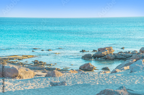 Naklejka na drzwi Beach in south Crete, Greece