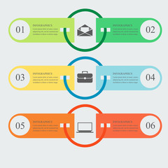 Poster - Flat infographic template