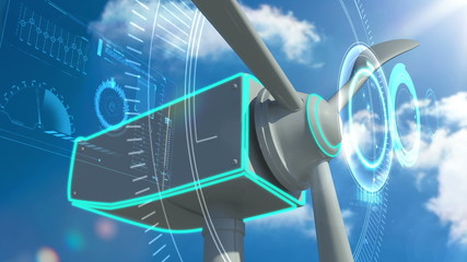 Poster - Animation of wind turbine
