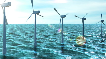 Poster - Animation of wind turbine