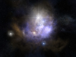 Wall Mural - nebula background