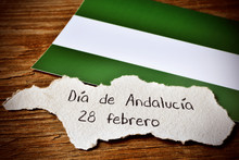 Text Dia De Andalucia, Day Of Andalusia, In Spain