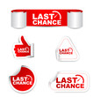 red set vector paper stickers last chance