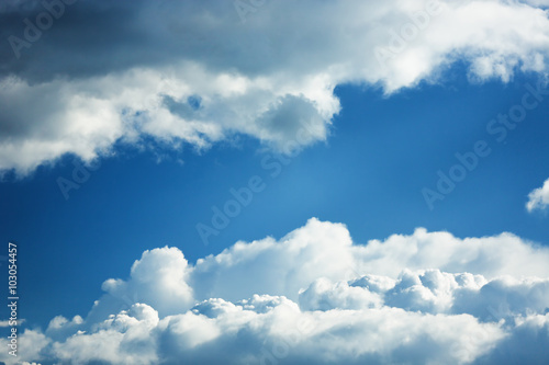 Naklejka na kafelki Blue sky with white clouds