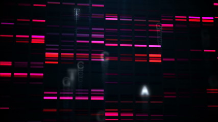 Poster - Animation of red squares moving fast 