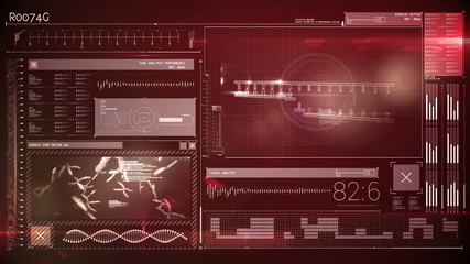 Poster - Animation of a tech interface