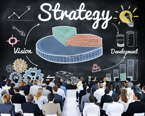 Canvas Print - Strategy Business Chart Vision Development Concept
