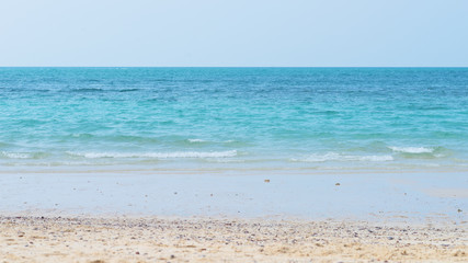 Canvas Print - view of blue sea