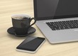 © Natalia Merzlyakova - Laptop smartphone and coffee cup